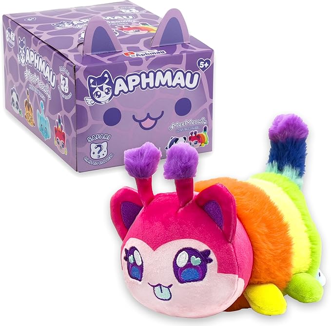 Aphmau 6” MeeMeow Mystery Plush – Series 1 Safari - 2 Pack; YouTube Gaming Channel, Blind Box, 2 of 8 Possible Safari MeeMeows, Official Merch