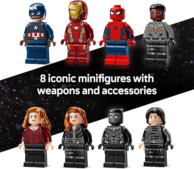 LEGO Marvel Captain America Civil War Action Battle Building Toy Set - Marvel Superhero Toy for Kids, Boys and Girls, Ages 10+ - with 8 Minifigures and Giant Ant Man - Gift Idea for Birthday - 76314