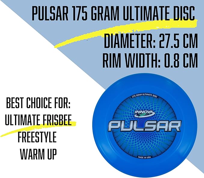 Innova Pulsar Ultimate Disc Set of 6-175 Gram Flying Disc, Ultimate Disc