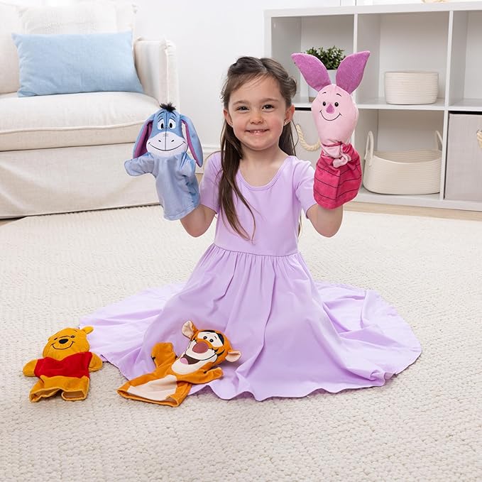 Melissa & Doug Disney Winnie The Pooh Soft & Cuddly Hand Puppets