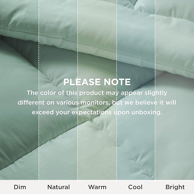Bedsure Comforter Duvet Insert - Quilted Comforters Oversized King Size, All Season Duvet, GentleSoft Down Alternative Bedding, with 8 Tabs, Gifts for Women, Sage Green, Oversized King 116x98 Inches