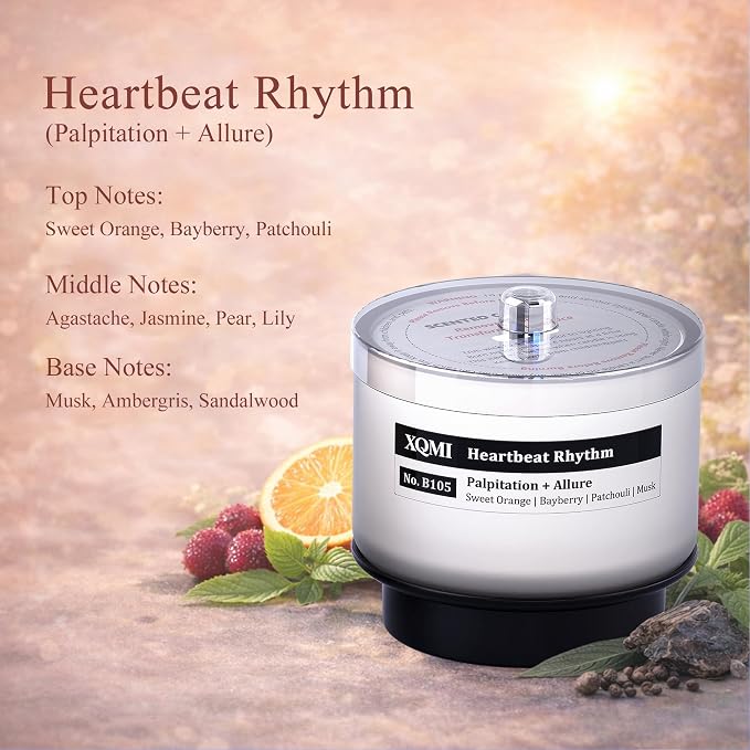Smart Scented Candle Refill Set, 4-Pack Signature Fragrance Collection, 4.25oz Each, Soy Wax with 13% Perfume-Grade Oils(Heartbeat Rhythm, Because You are, Sweet Cloud Dream, Crimson Moon Sail)