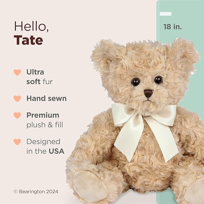 Bearington Collection Tate Teddy Bear 18 in Stuffed Animals & Teddy Bears - Stuffed Bears
