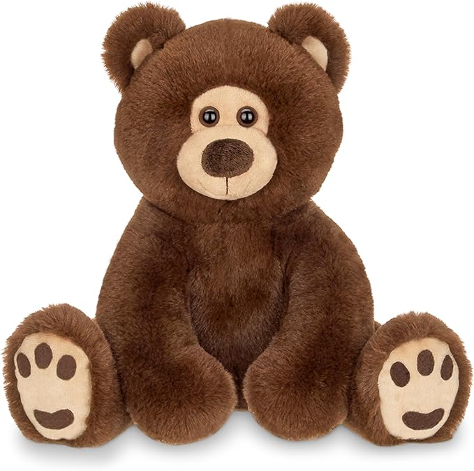 Bearington Lil' Barnaby Chocolate Brown Plush Stuffed Animal Teddy Bear, 11.5 inches