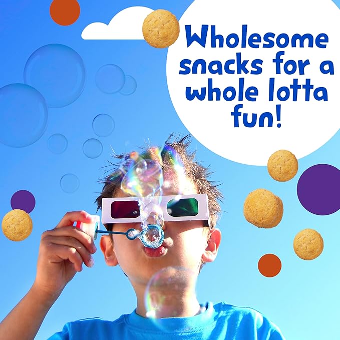 Get'ems! from Gerber, Snacks for Kids, BBQ Roundos, Made with Whole Grain Quinoa, Calcium to Support Strong Bones - 5 pack