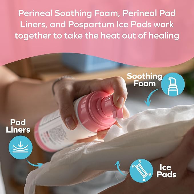 Dr. Talbot's Mom Witch Hazel Perineal Soothing Foam – Cooling Relief for Postpartum Care – 5 Fl oz