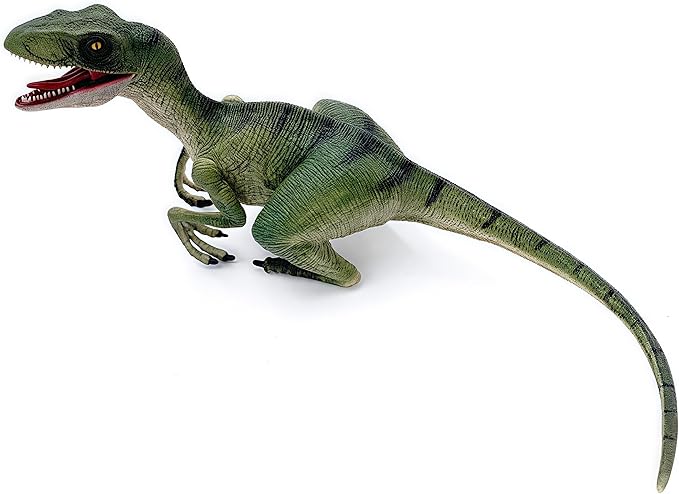 Gemini&Genius Velociraptor Dinosaur Toy for Kids, Realistic Velociraptor Dino, Detail Raptor Action Figure, Gift and Dinos World Collection Toy for Kids