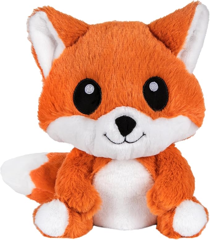 Warm Pals - Heatable Coolable Bedtime Comfort Plushie - Friendly Fox - 1.5lbs - Cozy Microwavable Lavender Scented Plush Toys - Heated Stuffed Animal