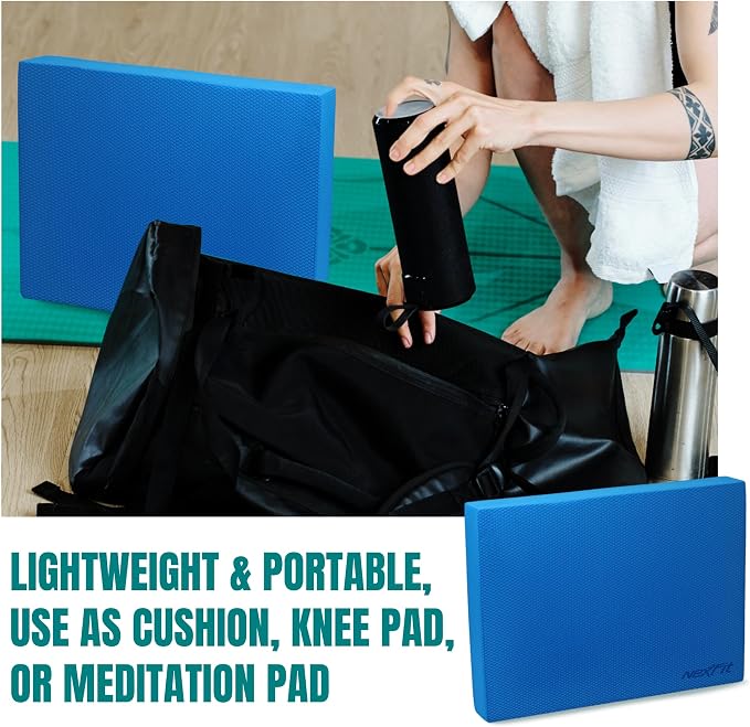 High-Density Balance Pad - Durable TPE Foam Balance Pad Physical Therapy, Foam Exercise Pad with Non-Slip Surface, Lightweight for Home & Gym Workouts, Core Strength & Balance Enhancement