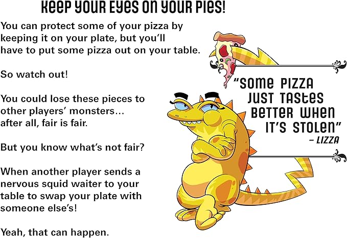 Semper Smart Games Blobby's Pizza Math Card Game: Crazy Fun Strategic Pizza Eating Contest Between Cute Monsters!