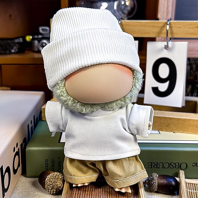 Clothes Fit for 17CM Doll, Fashion Doll Clothes Outfit Set Cute Theme Designer Toys Dress Accessories for Collector Fans Display (L White Set)