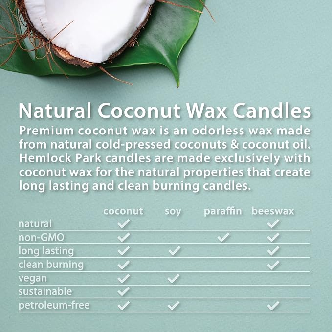 Hemlock Park Lavender Apothecary Scented Candle | Crackling Wood Wick, Botanical Fragrance & Coconut Apricot Wax | Up to 60 Hour Burn Time | 8 oz | Made in USA