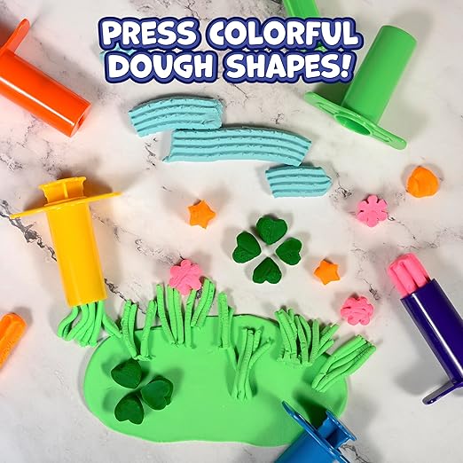 Ready 2 Learn Dough Extruders | Set of 6 | for Ages 2+ | Press Dough into 6 Different Shapes | Playdough Accessories for Kids