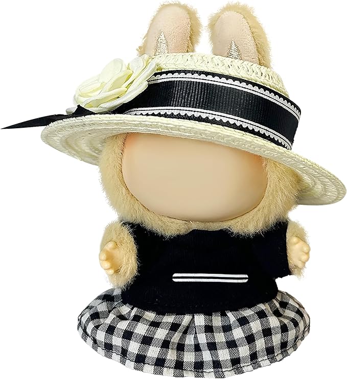 Clothes Fit for 17CM Doll, Fashion Doll Clothes Outfit Set Cute Theme Designer Toys Dress Accessories for Collector Fans Display (G Black Set)