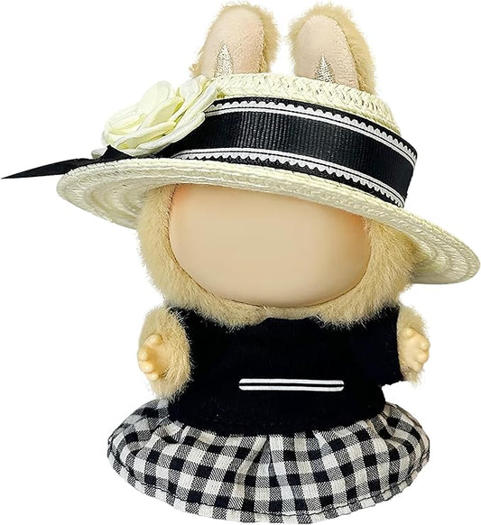 Clothes Fit for 17CM Doll, Fashion Doll Clothes Outfit Set Cute Theme Designer Toys Dress Accessories for Collector Fans Display (G Black Set)