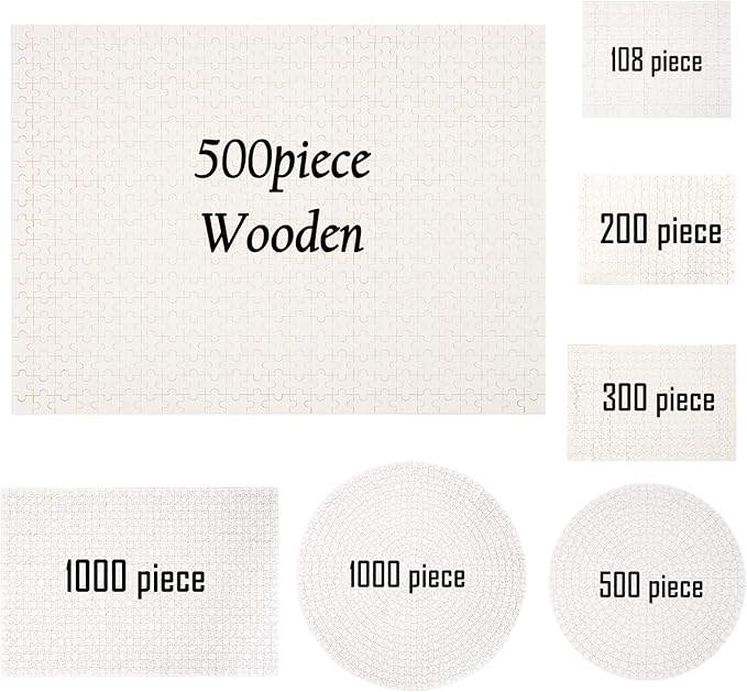 Custom Puzzle from Photo Custom Jigsaw Puzzle Unique Birthday Present Suitable for Children Family and Friends Personalized Puzzle-Multi Size (500piece-Wooden)
