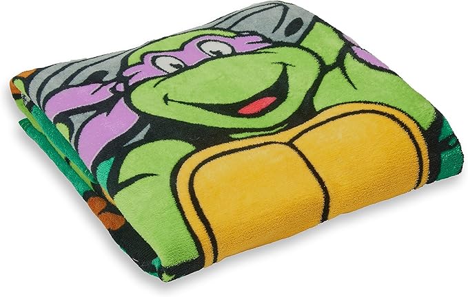 Northwest Nickelodeon Fleece Throw Blanket Teenage Mutant Ninja Turtles, Cowabunga Dudes, 46" x 60"