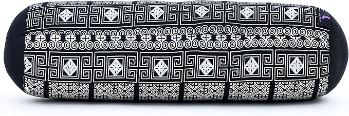 Leewadee Small Yoga Bolster – Shape-Retaining Cervical Neck Roll, Tube Pillow for Comfortable Reading, Kapok Filling, 22 x 6 x 6 inches