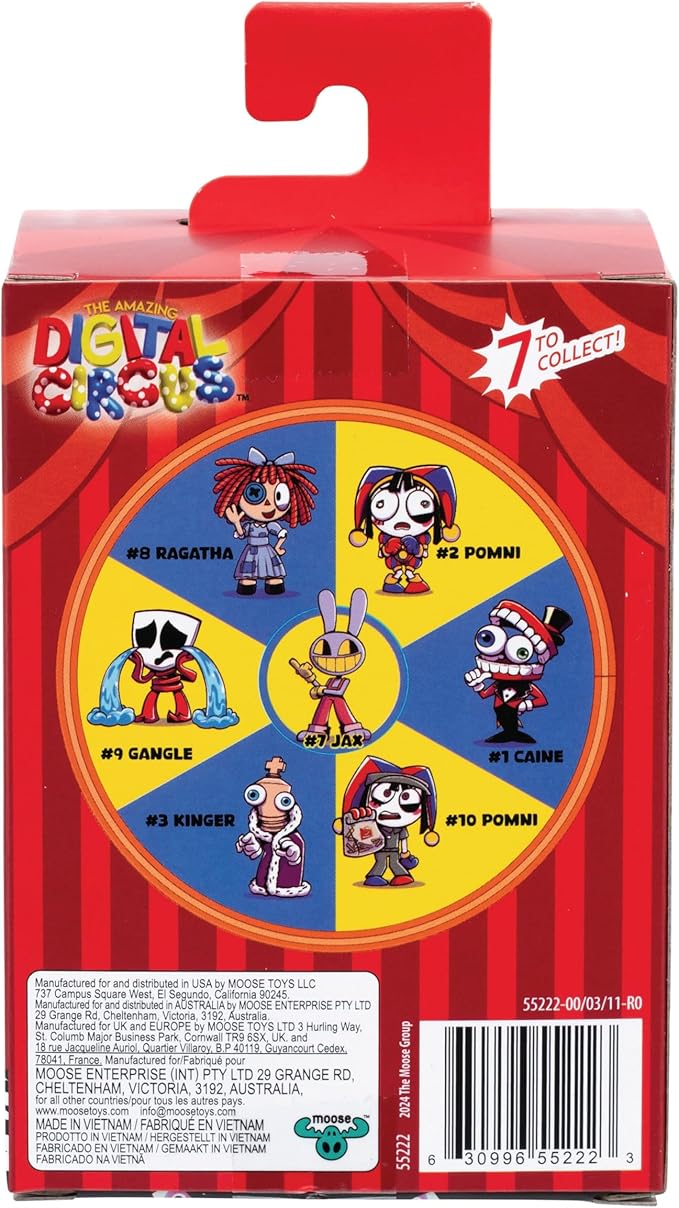 The Officially Licensed Jax Vinyl Figure, Quality 4"/10.1 CM Boxed Collectible Figure with Flocked Outfit and Collector Card, 7 Vinyl Figures to Collect in Encore Collection