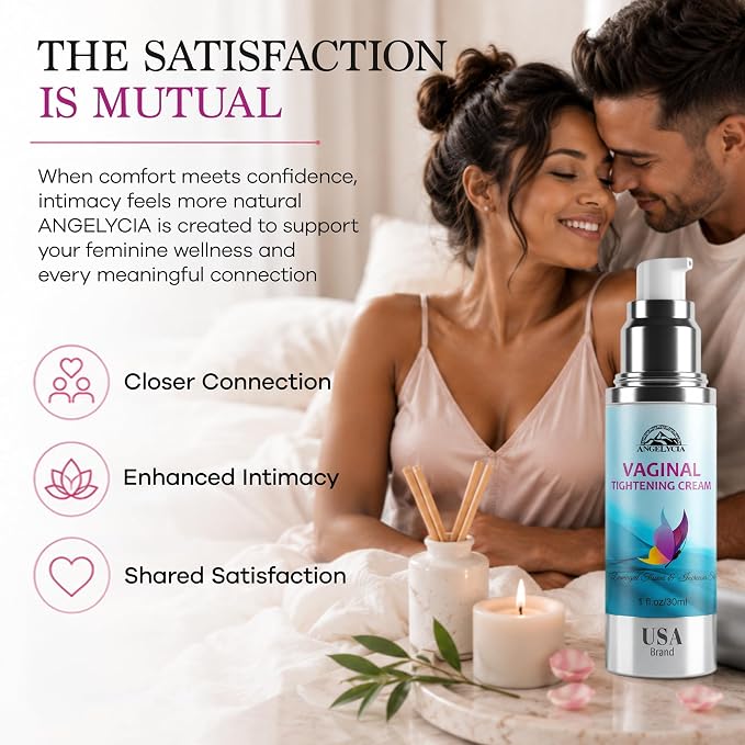 ANGELYCIA Vaginal Tightening Cream, Coochie Tightener, Yoni Moisturizer, Improves Women's Vagina Health, Fast-Acting Tightener, Increases Sensitivity, Easy to Apply, 1 fl oz