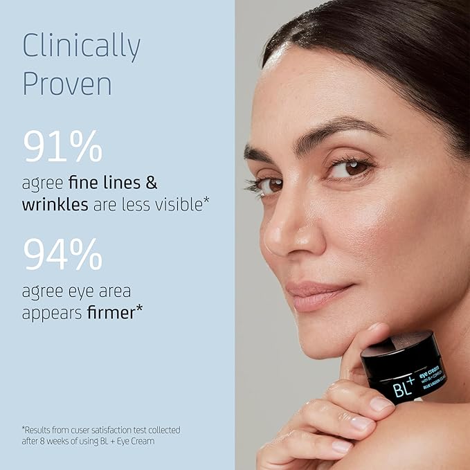 Blue Lagoon Skin Science - Natural BL+ Eye Cream | Sustainable, Bioactive Luxury Skincare (0.5 oz | 15 ml)
