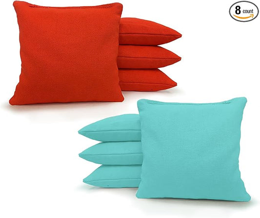 Tailgating Pros Regulation Cornhole Bags - Set of 8 - Corn Filled & Handmade 25+ Color Options
