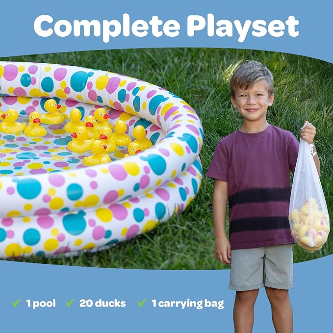 Duck Pond Matching Carnival Game, Easter Gift Outdoor Games for Kids Birthday Party Fun Activities Gift for Kids 3 4 5 6 7 8 - Outdoor Water Toy for Backyard, Beach - Memory Game, Summer Outside Toys