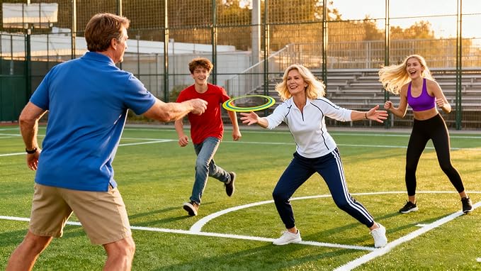 11-inch Flying Ring, 3-Piece Set. A Sports Game for Beach, Backyard, Park, and pet Interaction. Suitable for Soft Flying Discs, The Best Outdoor Throwing Toy.