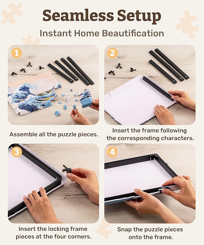 PieceRelax Puzzle Canvas Wall Art 366 Plastic Pieces for Adults - New New_Friday Mood - Unique Gift & Home Décor with Jigsaw Puzzle Artwork for Living Room Bedroom [HN1433]