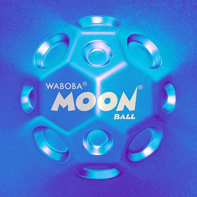 Waboba Metallic Moon Ball - Hyper Bouncy Ball - All Ages Extreme Bounce and Fun - Perfect for Active Play and Outdoor Games