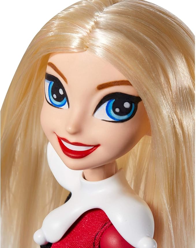 DC Super Hero Girls Harley Quinn Action Doll (~11.5 inch) with Removable Accessories, Wearing Iconic Outfit with True-to-Show Details, Great Gift for 6 – 8 Year Olds