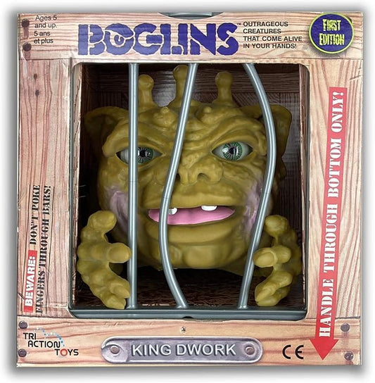 Boglins King Dwork 8” Collectible Figure with Super Stretchy Skin & Movable Eyes and Mouth, Popular Retro Toy from The 80's for Kids and Collectors