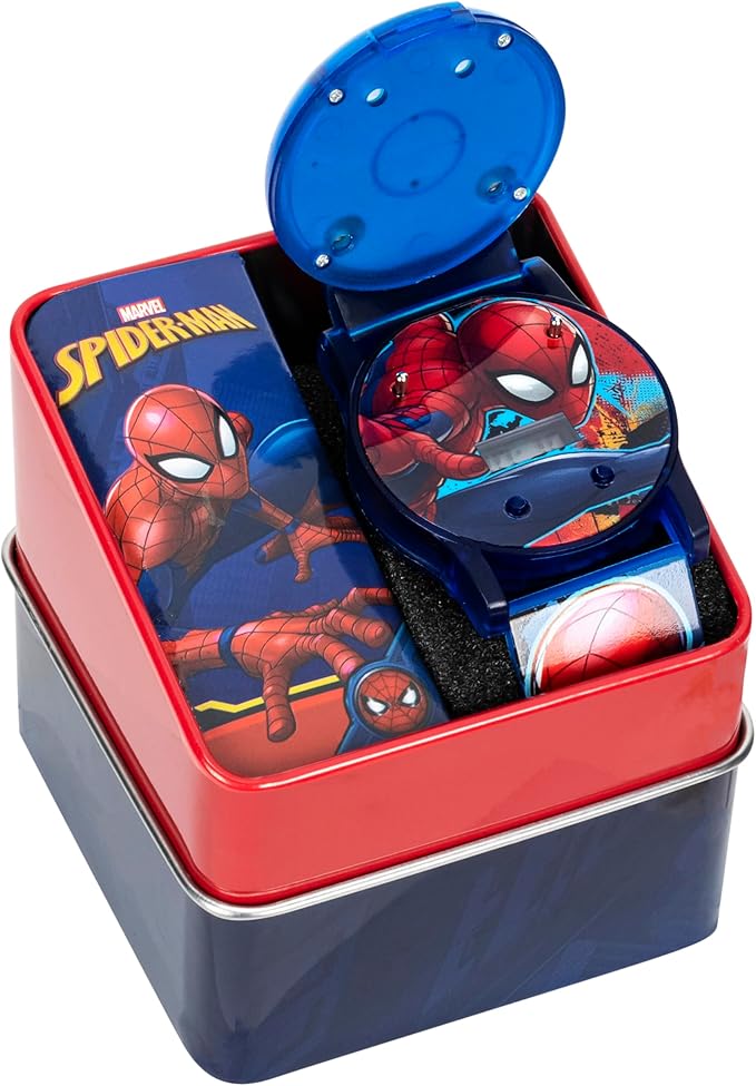Marvel Spider-Man Kids Watches – Digital Display, Interactive Features, Adjustable Strap, Vibrant Spider-Man Graphics, Durable for Active Kids