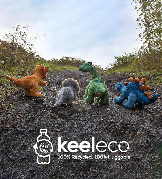 Deluxe Paws 100% Recycled Plush Eco Toys (Stegosaurus)