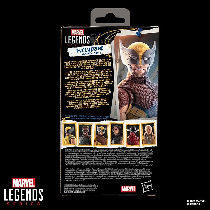 Marvel Legends Series Wolverine (Brown Suit), Marvel Studios' Deadpool & Wolverine Movie Collectible 6-Inch Action Figure Gift