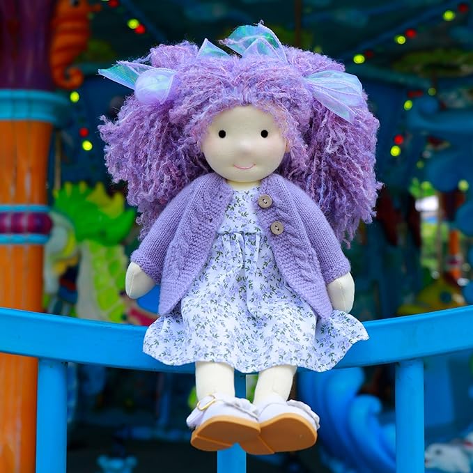 Handmade Waldorf Collect Rag Doll Birthday Present with Exquisite Box - Aurora 12"