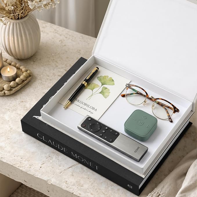 Aesthetic Decorative Books - Coffee Table Books Decor - Faux Decor Book Storage Box for Decoration - Set of 2 Linen Fake Book for Home Table Decors - Photo Storage Keepsake Box