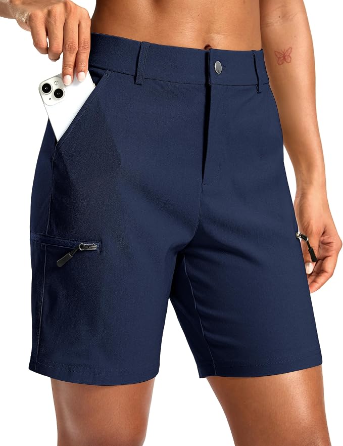 G Gradual Women's 7"/9" Hiking Cargo Shorts Quick Dry Lightweight Golf Outdoor Work Summer Travel Shorts with Pockets