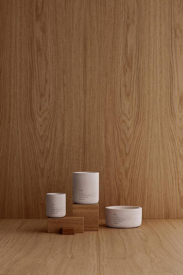 Blomus Fraga Scented Candle Rose Dust S Soy Wax Concrete