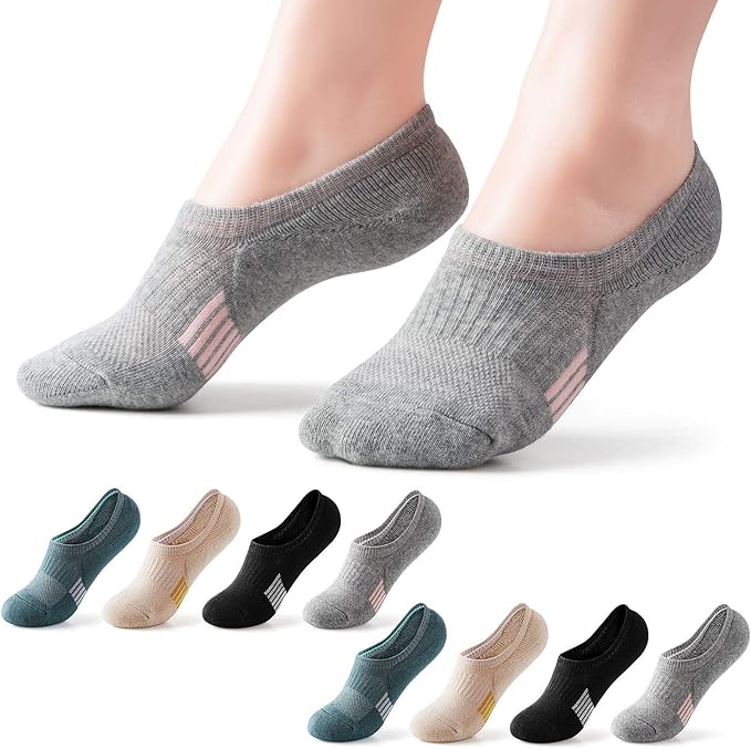 Gonii Womens No Show Socks Athletic Ankle Socks Cushioned Running Low Cut 5-8 Pairs