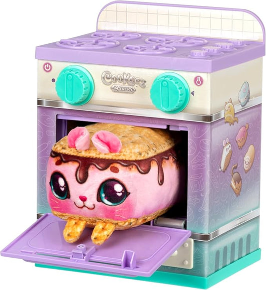 The Cookeez Makery Lil' Bakez Multi Pet Playset, Comes to Mix & Make 3 Bakes, Includes 3 Non-Electric Scented Plush Pets, Ingredients, Accessories, & Apron- Amazon Exclusive