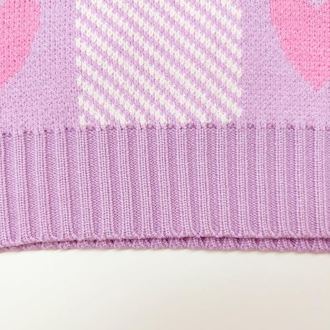 Women's Sweater Vest,Y2K Sleeveless Pattern Preppy Style Knitted Crop Tank Top for Girl