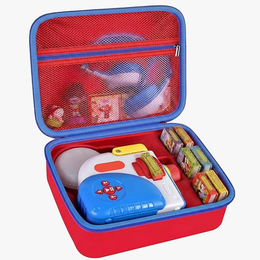 Case Compatible with Little Tikes for Story Dream Machine Books Starter Set, Toys Protective Container for Little Tikes for Storytime Audio Play Real for Littles Character Collection (Box Only), Red