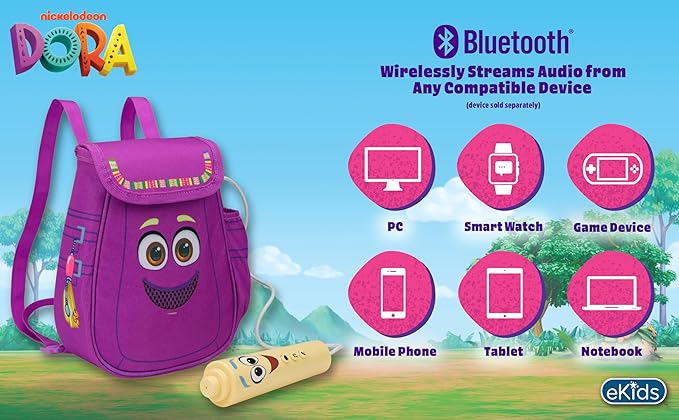 Dora Karaoke Microphone with Boombox for Fans of Toddler Toys, Kids Karaoke Machine with Built in Music (Dora)