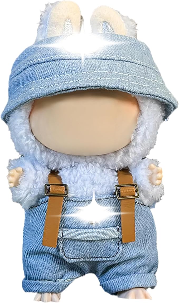 Clothes Fit for 17CM Doll, Fashion Doll Clothes Outfit Set Cute Theme Designer Toys Dress Accessories for Collector Fans Display (G Blue Set)