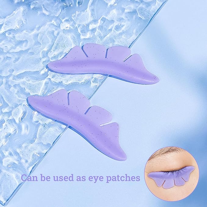 Lower Korean Lash Lift Pads Eyelash Perm Rods Lash Lift Shields for Perming Lower Lashes Reusable for Salon (Purple)