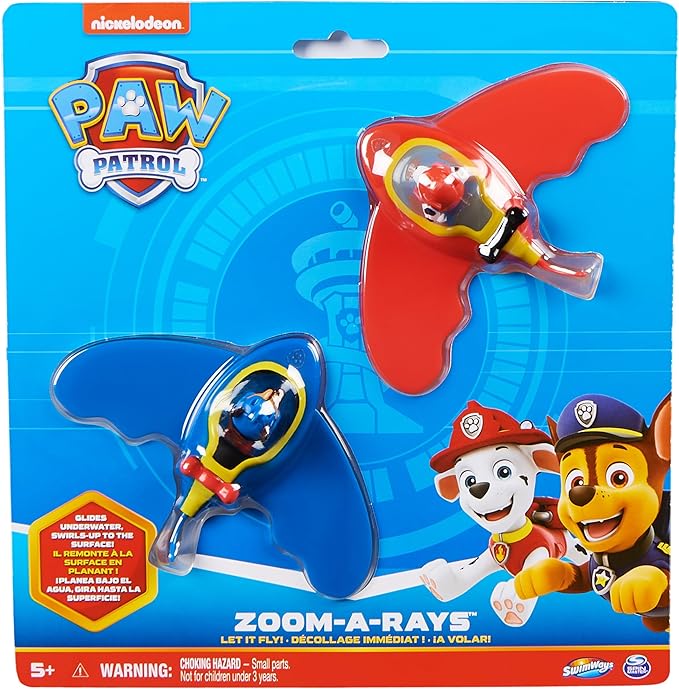 SwimWays Paw Patrol Zoom-A-Rays Water Toys, Kids Pool Τoys & Diving Tоys, Paw Patrol Toys for Kids Aged 5 & Up, 2-Pack