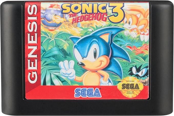 Console Heroes Sonic the Hedgehog 3 Diorama Playset – Mini Sonic & Knuckles Figures with Carnival Night Zone – SEGA Genesis Collectible Cartridge