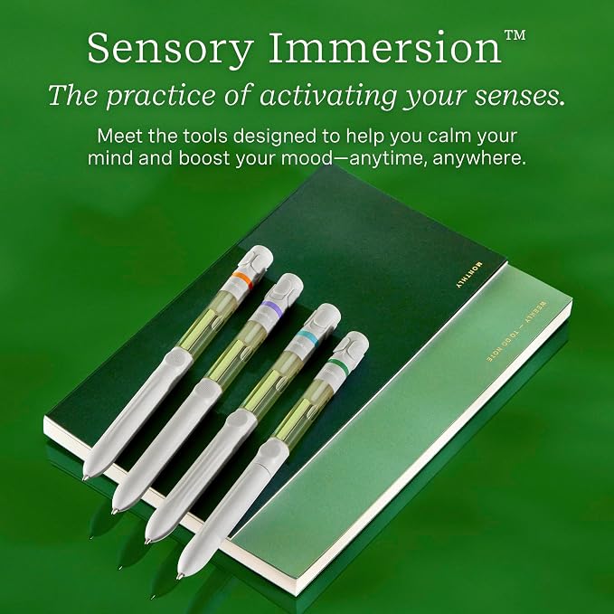 Lifelines Pen Diffuser, Citrus Grove - 1mm Black Ballpoint Pen with Scented Essential Oil Blends – Aromatherapy Diffuser & Sensory Immersion Diffuse Aroma As You Write