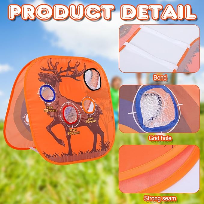 Leyndo Shooting Game Practice Target for Boys - Rifle Deer Hunting Toy Gift for Kids, Indoor and Outdoor Activity